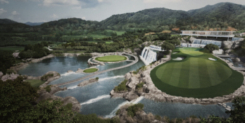 카스카디아 골프클럽 워터코스 9홀 전경  [카스카디아 홈페이지 캡처]